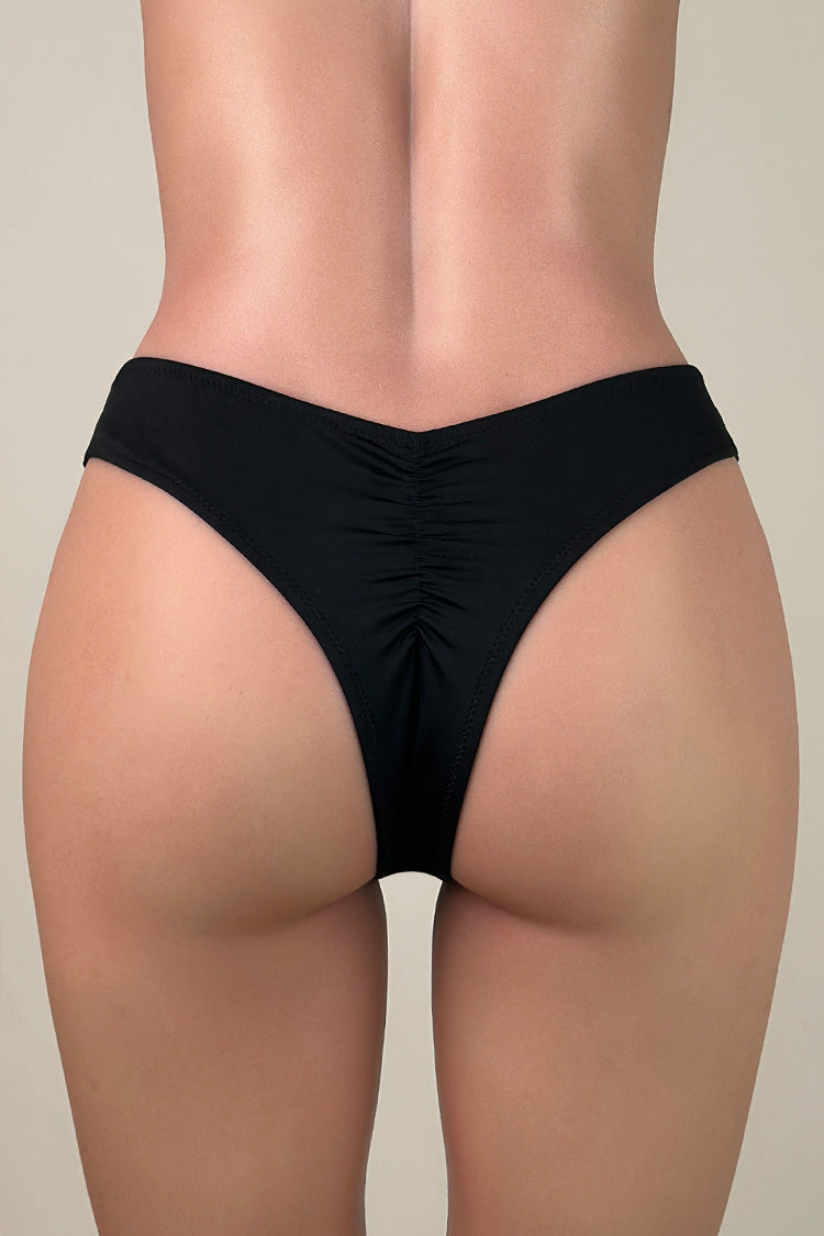 Playful Lettuce Trim Low Waist Brazilian Cheeky Scrunch Bikini Bottom –  Foxbikinis